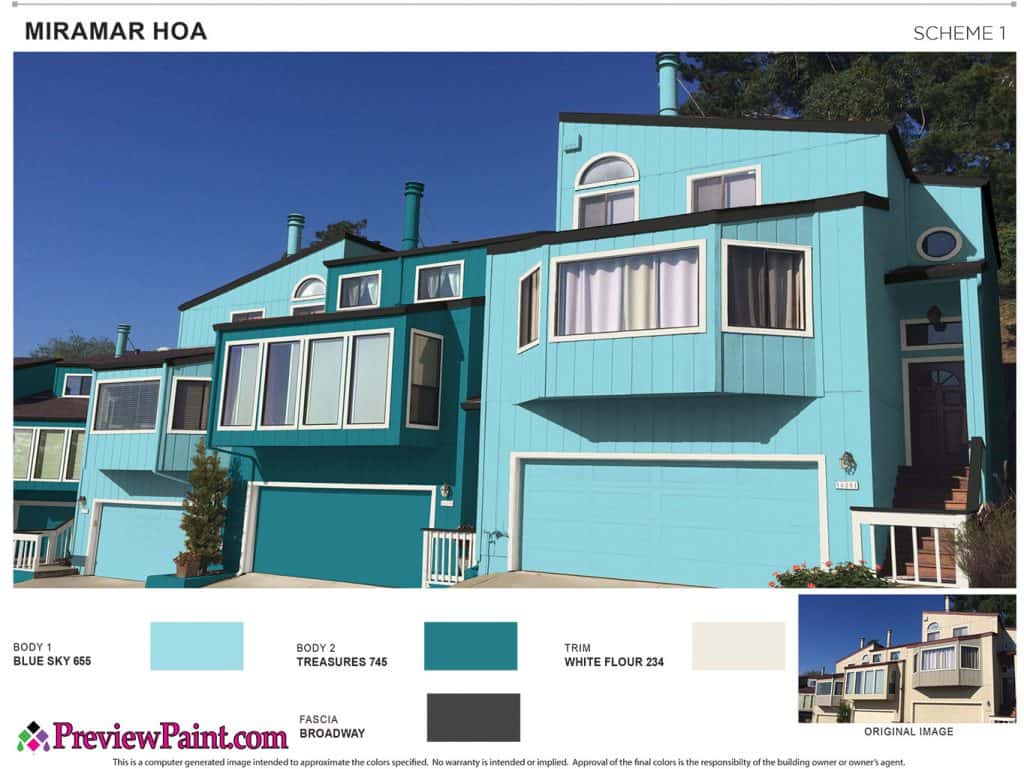 Apartment & HOA Paint Colors Project Preview - Color Scheme 1