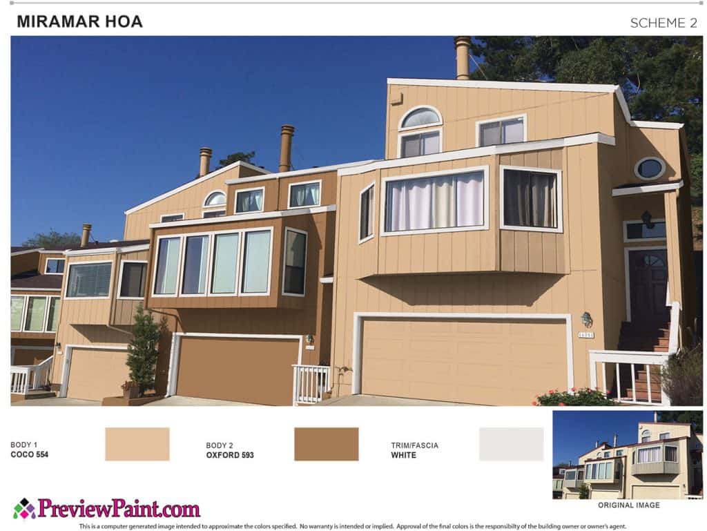 Apartment & HOA Paint Colors Project Preview - Color Scheme 2