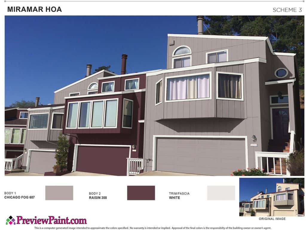 Apartment & HOA Paint Colors Project Preview - Color Scheme 3