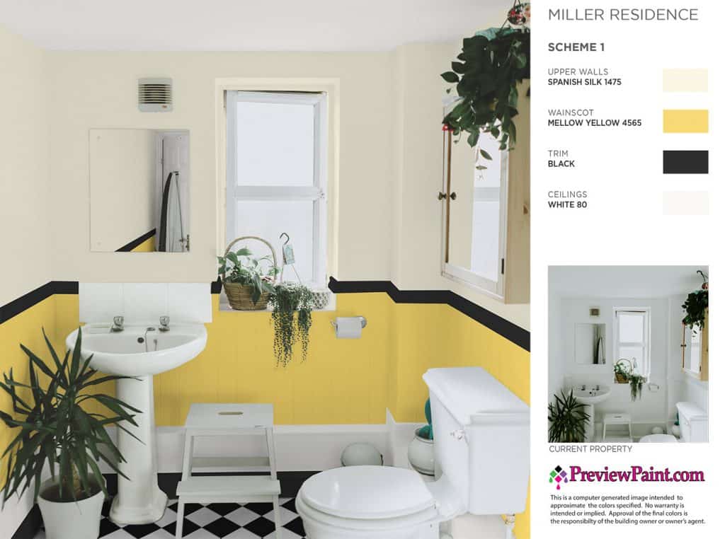 Bathroom Paint Colors Project Preview - Color Scheme 1