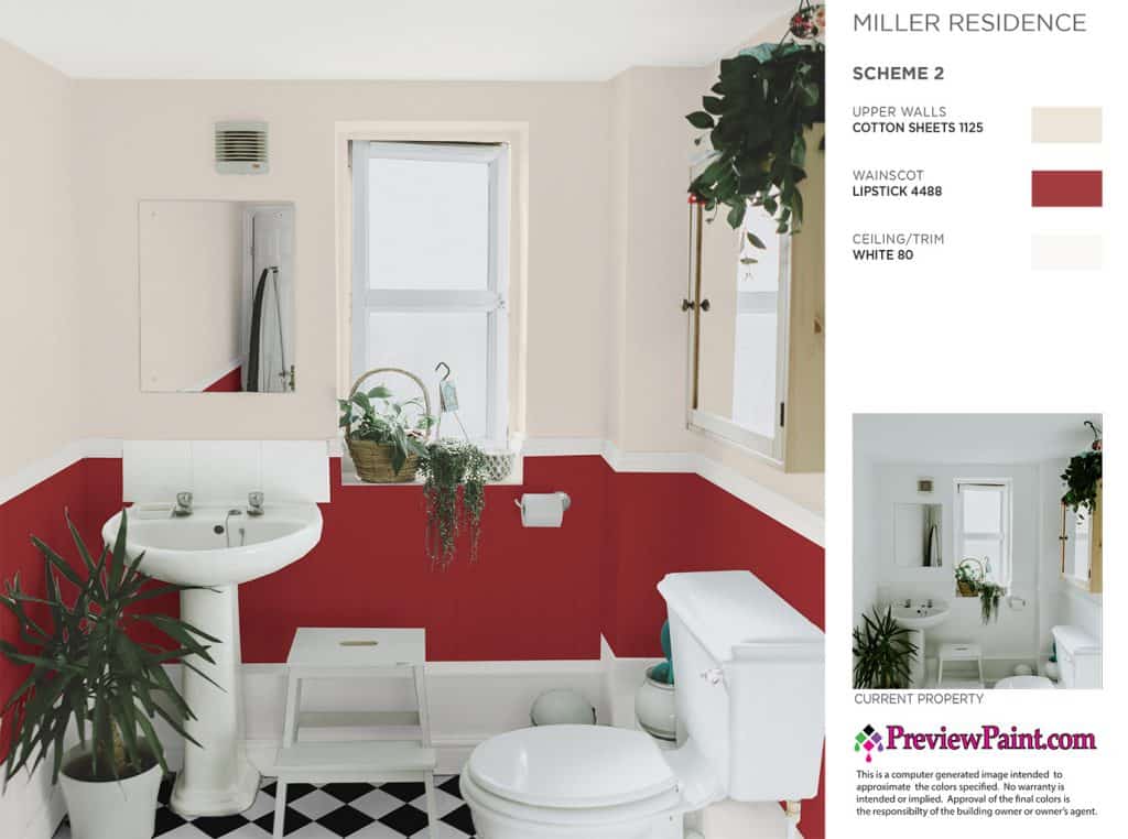 Bathroom Paint Colors Project Preview - Color Scheme 2
