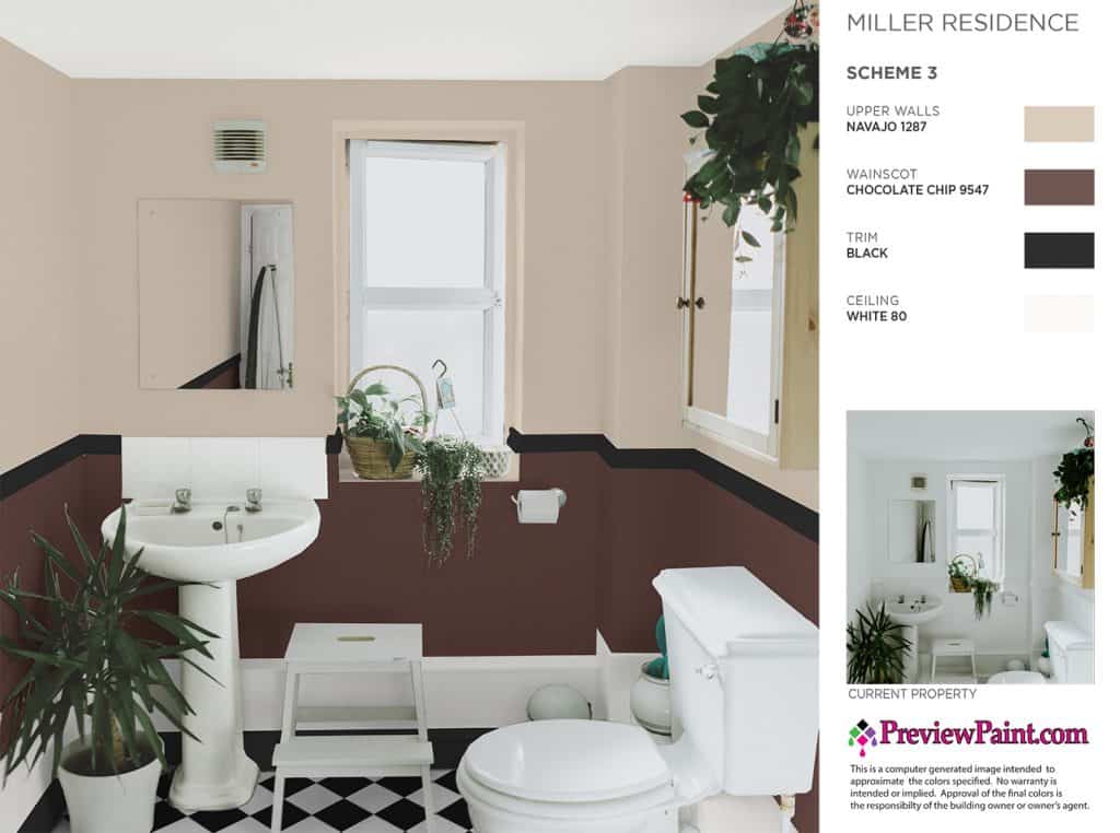 Bathroom Paint Colors Project Preview - Color Scheme 3