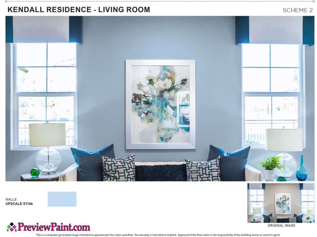 Living Room Paint Colors Project Preview - Color Scheme 2
