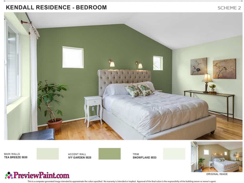 Bedroom Paint Colors Project Preview - Color Scheme 2
