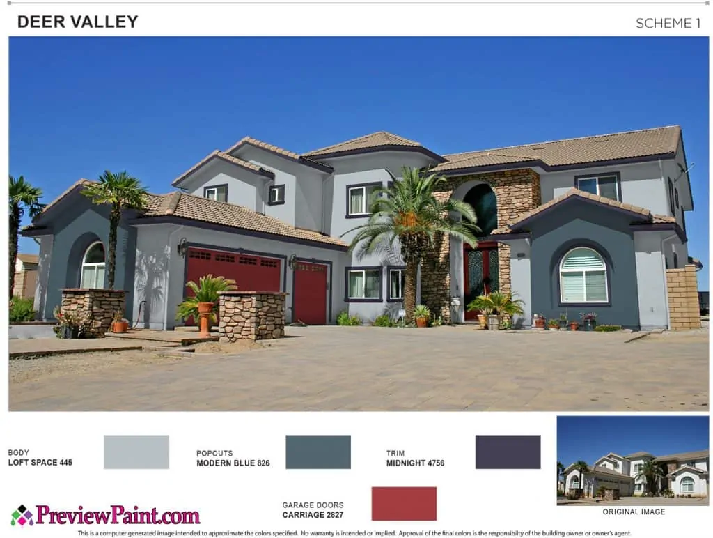 House Exterior Paint Colors Project Preview - Color Scheme 1