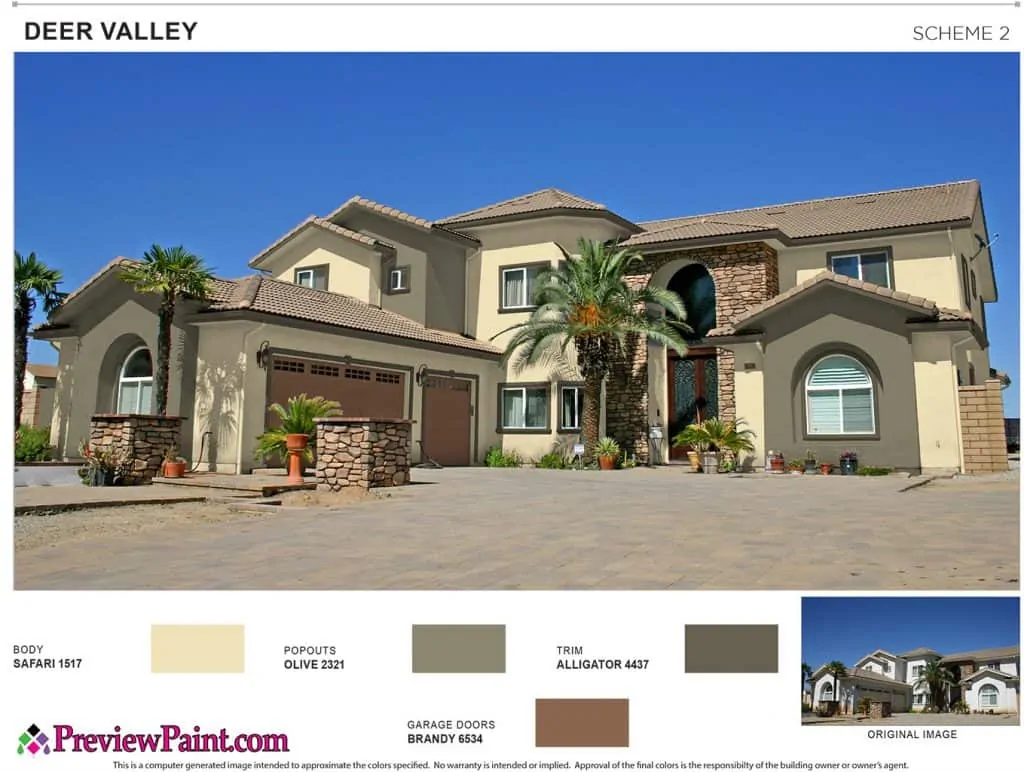 House Exterior Paint Colors Project Preview - Color Scheme 2