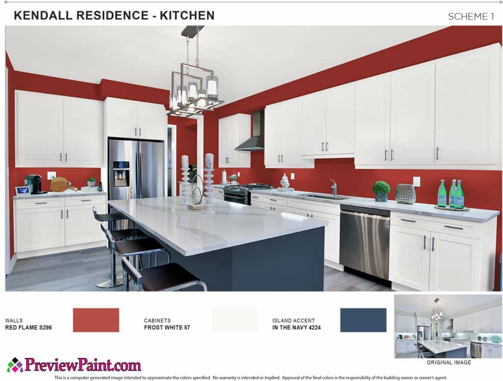 Kitchen Paint Colors Project Preview - Color Scheme 1