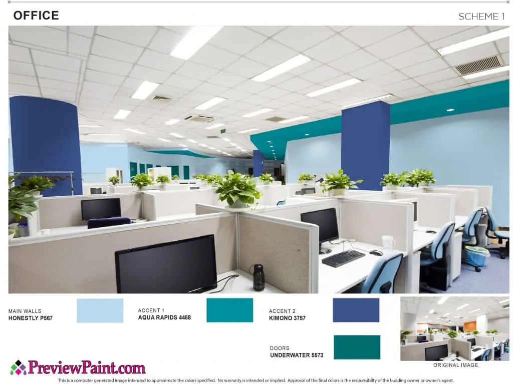 Commercial Interior Paint Colors Project Preview - Color Scheme 1