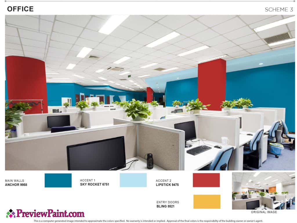 Commercial Interior Paint Colors Project Preview - Color Scheme 3